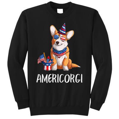 Americorgi 4Th Of July Independence Day Corgi Lovers Sweatshirt