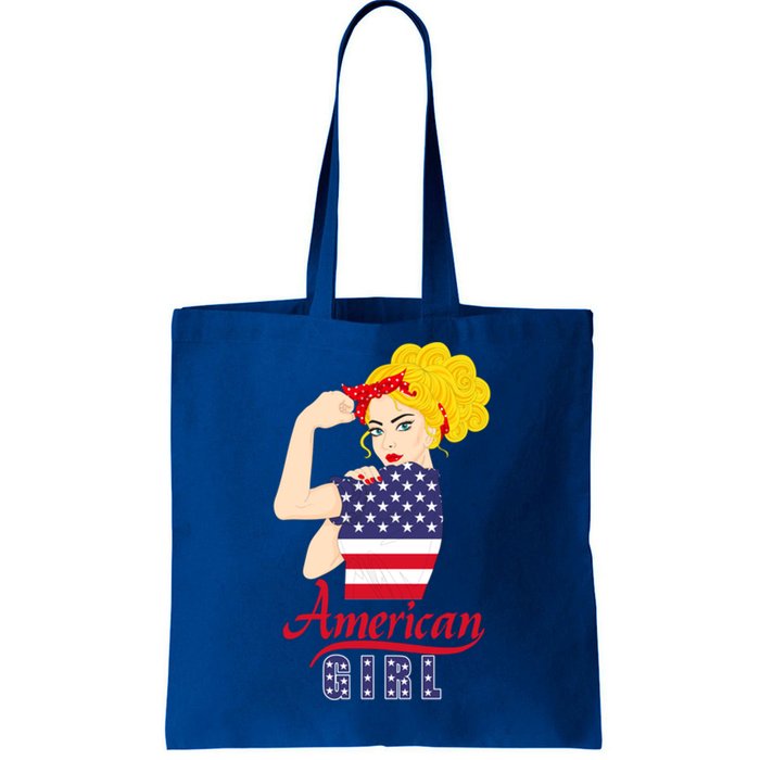 American 4Th Of July Labor Day Strong Red Bandana Cute Gift Tote Bag