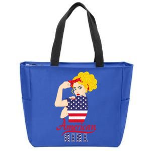 American 4Th Of July Labor Day Strong Red Bandana Cute Gift Zip Tote Bag