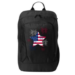 American 4th Of July Independence Day Fireworks Us Flag Great Gift City Backpack