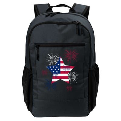 American 4th Of July Independence Day Fireworks Us Flag Great Gift Daily Commute Backpack