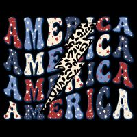 America 4th Of July Lightning Bolt Vintage Groovy Backpack