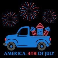 America 4th Of July Firework Truck Impact Tech Backpack