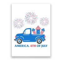 America 4th Of July Firework Truck Poster