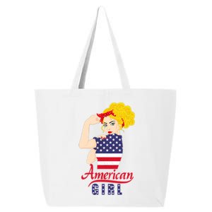 American 4Th Of July Labor Day Strong Red Bandana Cute Gift 25L Jumbo Tote