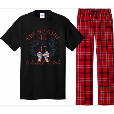 American 4th Of July Trump Girl Pajama Set