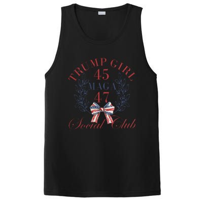 American 4th Of July Trump Girl PosiCharge Competitor Tank