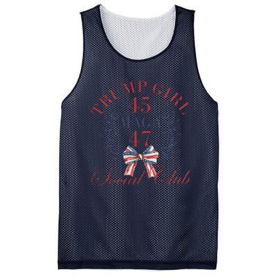 American 4th Of July Trump Girl Mesh Reversible Basketball Jersey Tank