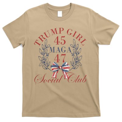 American 4th Of July Trump Girl T-Shirt