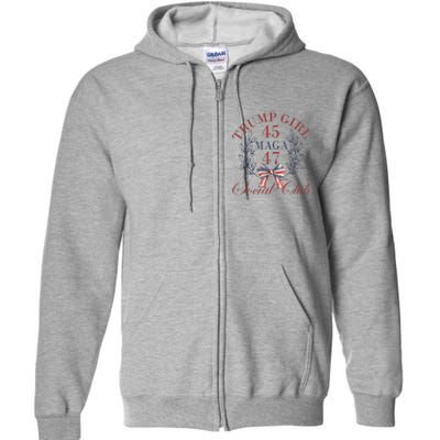 American 4th Of July Trump Girl Full Zip Hoodie