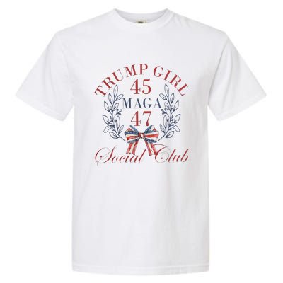 American 4th Of July Trump Girl Garment-Dyed Heavyweight T-Shirt