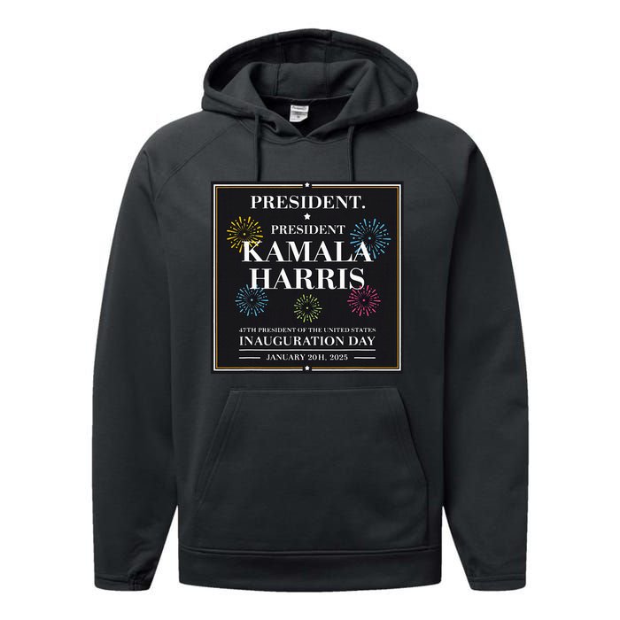 America’S 47th President Kamala Harris Inaugurated Performance Fleece Hoodie