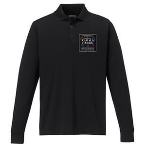 America’S 47th President Kamala Harris Inaugurated Performance Long Sleeve Polo