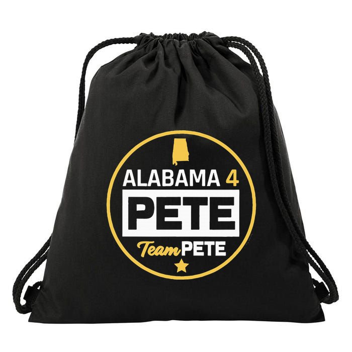 Alabama 4 Pete Team Pete Buttigieg Drawstring Bag