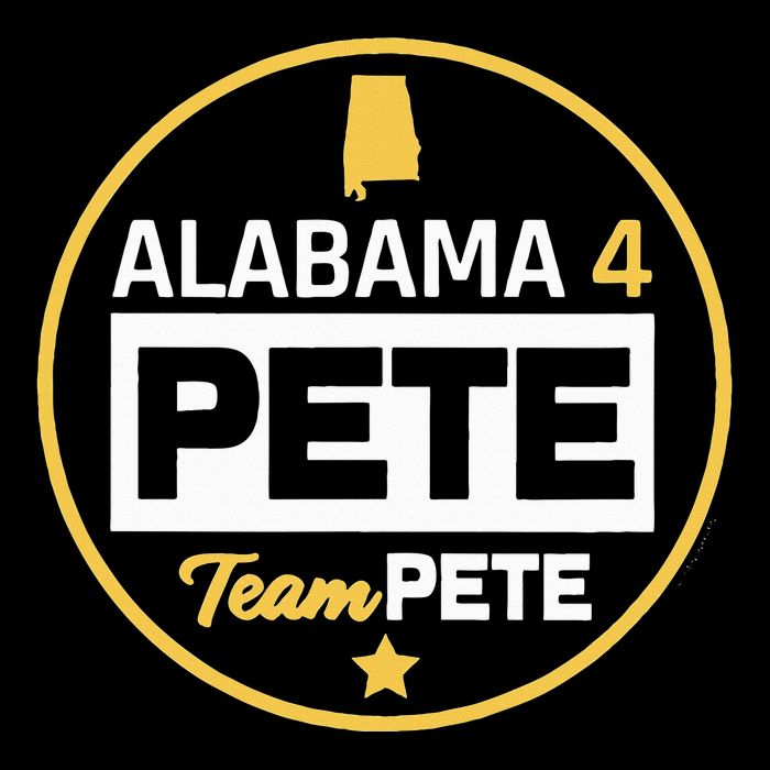 Alabama 4 Pete Team Pete Buttigieg Drawstring Bag