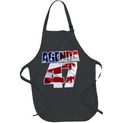 Agenda 47 Patriotic Trump Re Election Campaign Design Full-Length Apron With Pockets