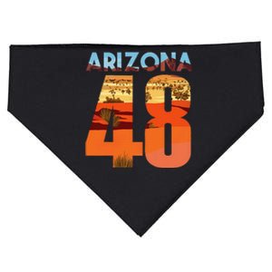 Arizona 48th State Souvenir Arizona 48 Cactus USA-Made Doggie Bandana