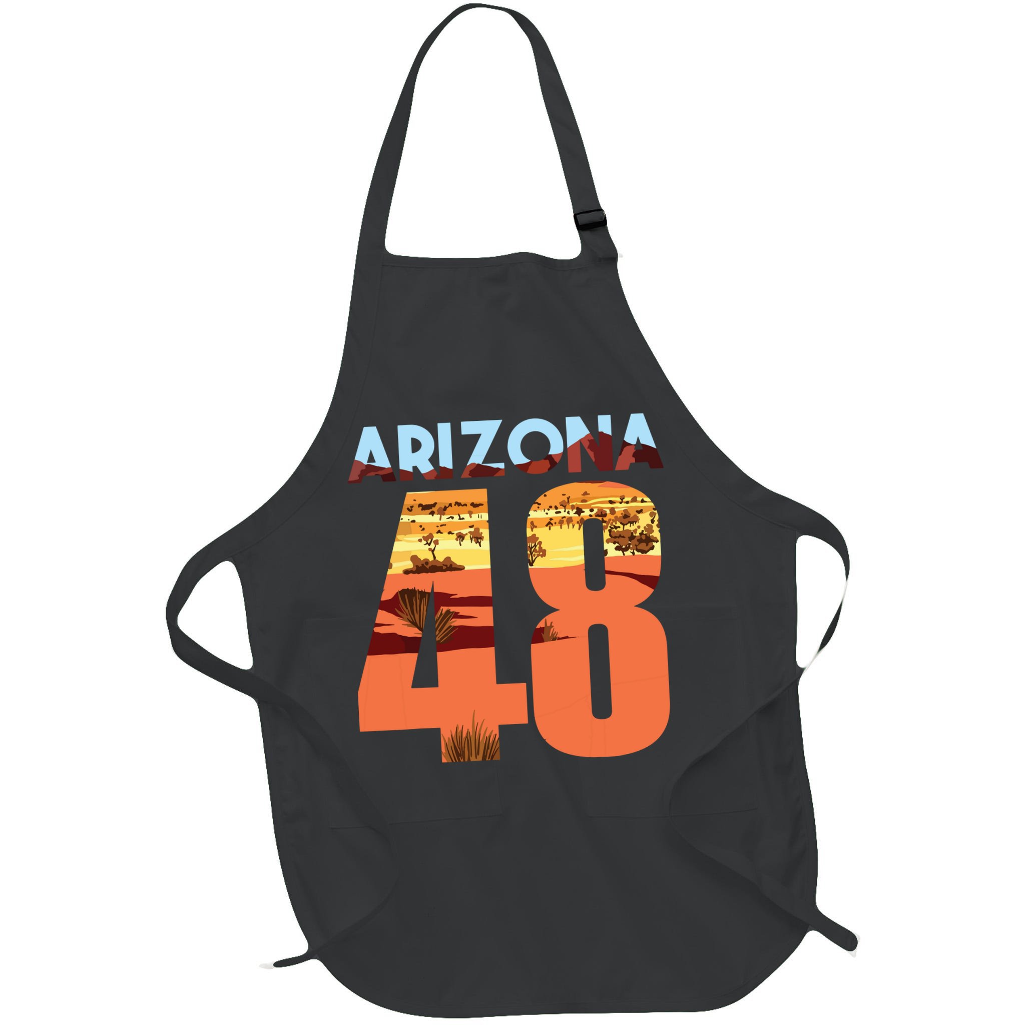 Arizona 48th State Souvenir Arizona 48 Cactus Apron