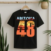 Arizona 48th State Souvenir Arizona 48 Cactus T-Shirt