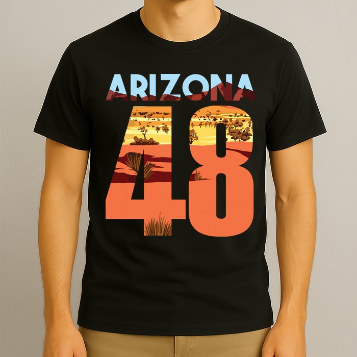 Arizona 48th State Souvenir Arizona 48 Cactus T-Shirt