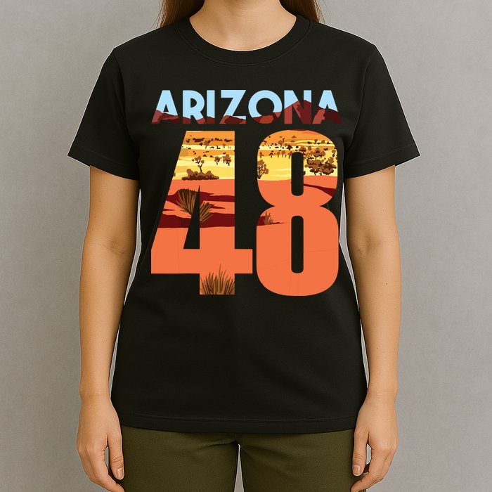 Arizona 48th State Souvenir Arizona 48 Cactus T-Shirt