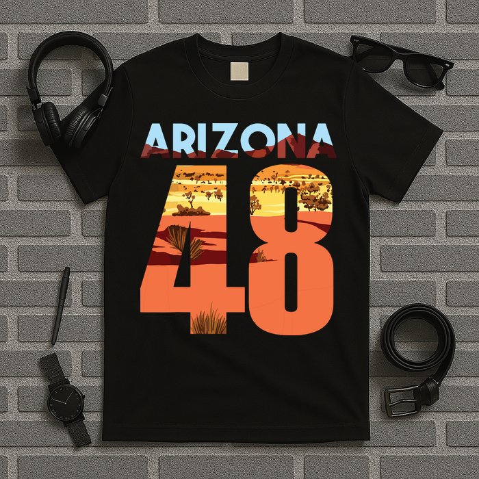 Arizona 48th State Souvenir Arizona 48 Cactus T-Shirt