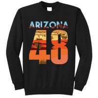 Arizona 48th State Souvenir Arizona 48 Cactus Sweatshirt