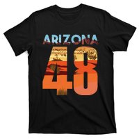 Arizona 48th State Souvenir Arizona 48 Cactus T-Shirt