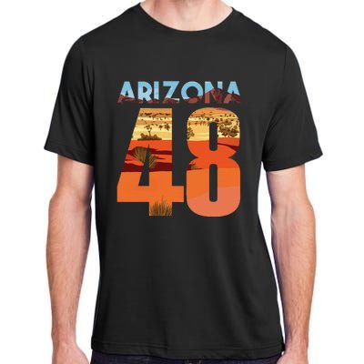 Arizona 48th State Souvenir Arizona 48 Cactus Adult ChromaSoft Performance T-Shirt