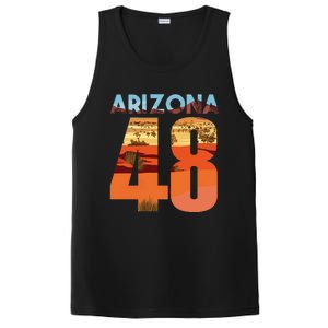 Arizona 48th State Souvenir Arizona 48 Cactus PosiCharge Competitor Tank