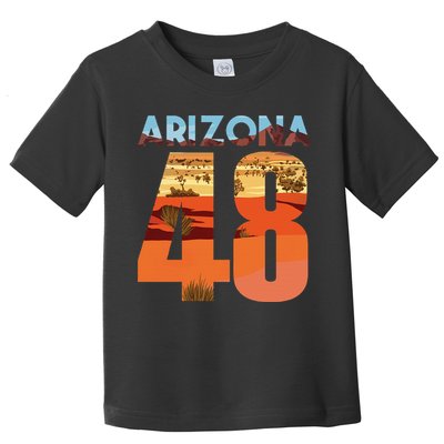Arizona 48th State Souvenir Arizona 48 Cactus Toddler T-Shirt