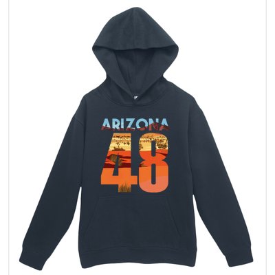 Arizona 48th State Souvenir Arizona 48 Cactus Urban Pullover Hoodie