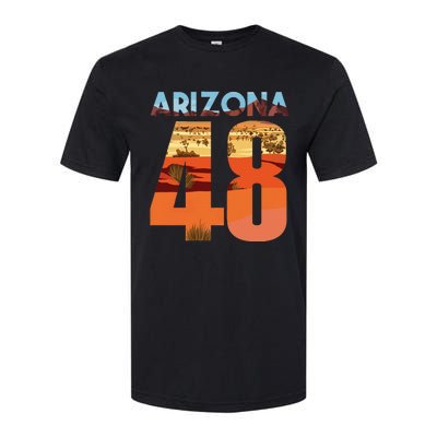 Arizona 48th State Souvenir Arizona 48 Cactus Softstyle CVC T-Shirt