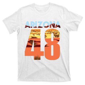 Arizona 48th State Souvenir Arizona 48 Cactus For Women T-Shirt