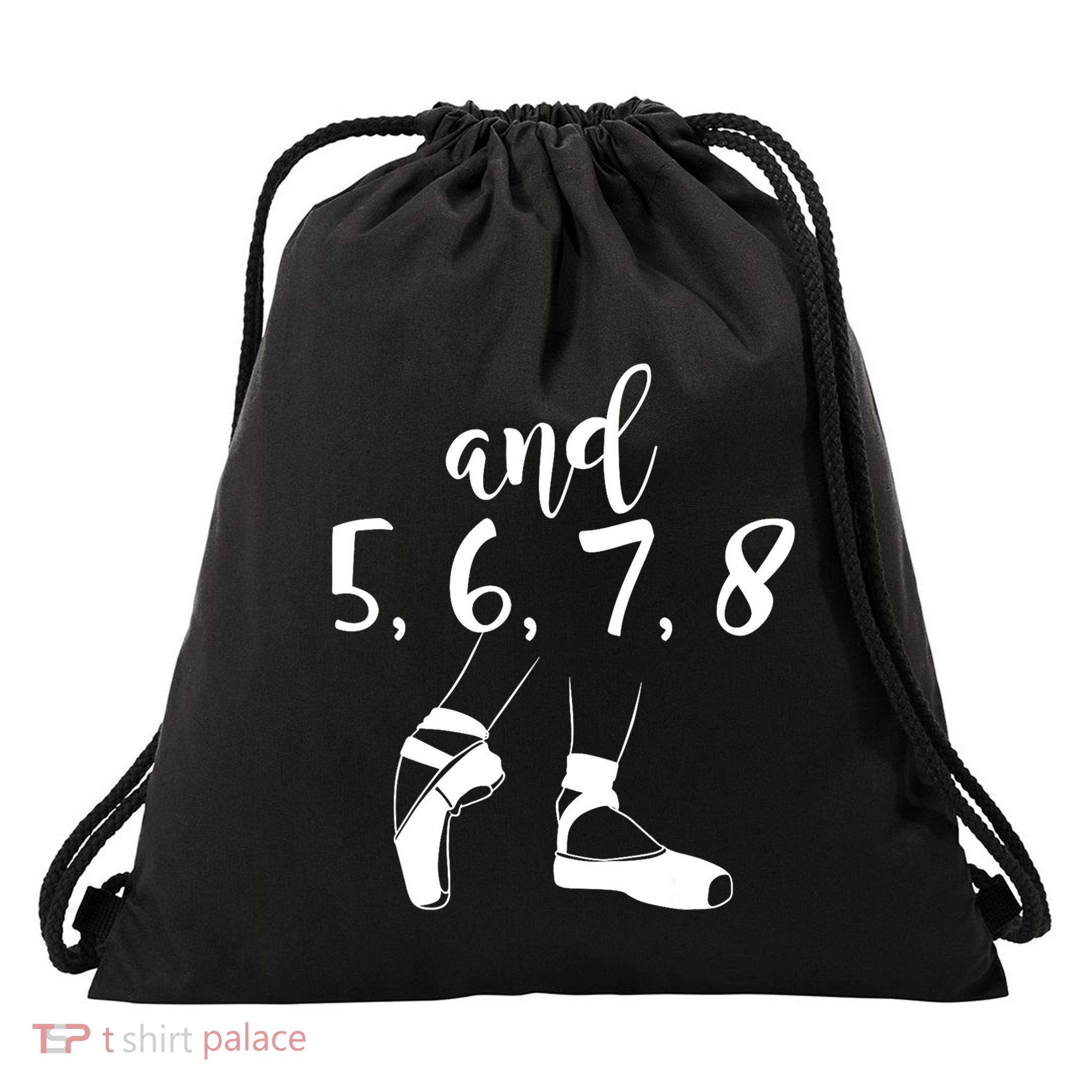 And 5 6 7 8 Choreographer Pointes Ballet Funny Dance Teacher Drawstring Bag