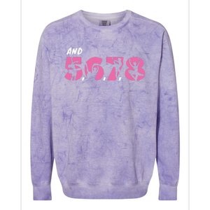 And 5 6 7 8 Dance Ballet Colorblast Crewneck Sweatshirt