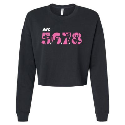 And 5 6 7 8 Dance Ballet Cropped Pullover Crew