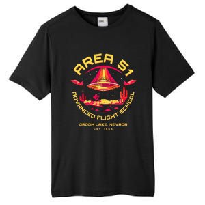 Area 51 Advanced Flight School Groom Lake Nevada Ufo Alien Tall Fusion ChromaSoft Performance T-Shirt