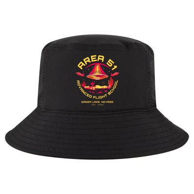 Area 51 Advanced Flight School Groom Lake Nevada Ufo Alien Cool Comfort Performance Bucket Hat