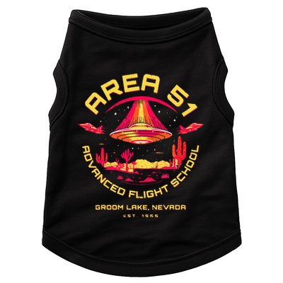 Area 51 Advanced Flight School Groom Lake Nevada Ufo Alien Doggie Tank