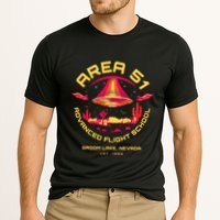 Area 51 Advanced Flight School Groom Lake Nevada Ufo Alien Cooling Performance Crew T-Shirt