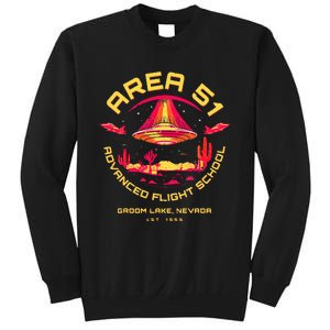 Area 51 Advanced Flight School Groom Lake Nevada Ufo Alien Sweatshirt