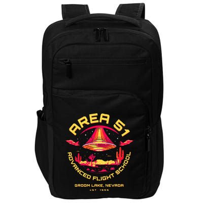 Area 51 Advanced Flight School Groom Lake Nevada Ufo Alien Impact Tech Backpack