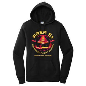 Area 51 Advanced Flight School Groom Lake Nevada Ufo Alien Women's Pullover Hoodie