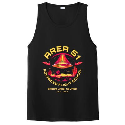 Area 51 Advanced Flight School Groom Lake Nevada Ufo Alien PosiCharge Competitor Tank