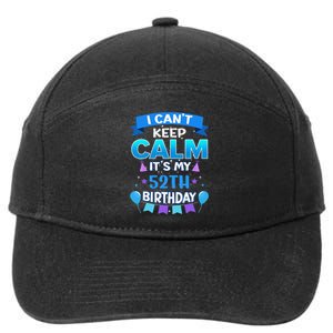 Awesome 52th Birthday For 52 Years Old At Age 52 7-Panel Snapback Hat