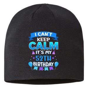 Awesome 52th Birthday For 52 Years Old At Age 52 Sustainable Beanie