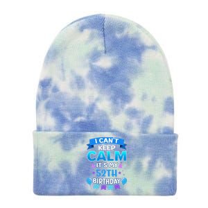 Awesome 52th Birthday For 52 Years Old At Age 52 Tie Dye 12in Knit Beanie