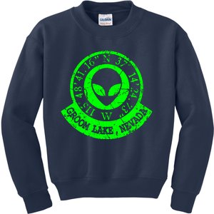 Area 51 Coordinates Kids Sweatshirt