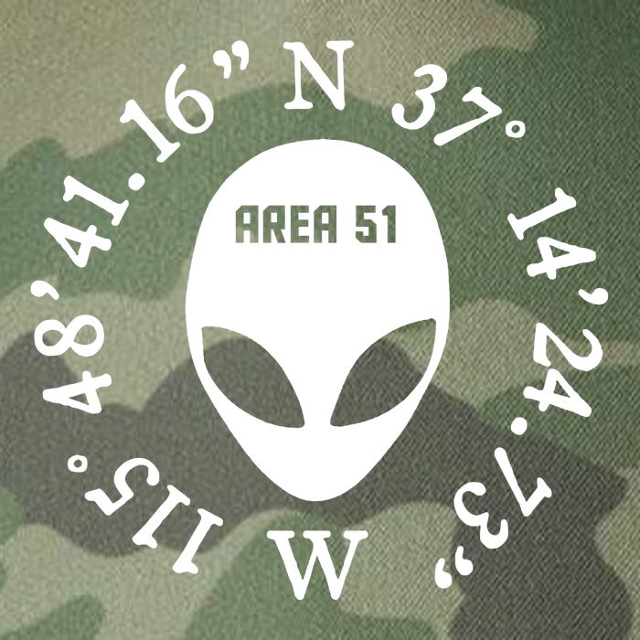 Area 51 Coordinates Ufo Alien Funny Legacy Tie Dye Trucker Hat